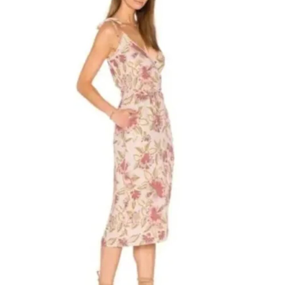 Faithful the Brand Romantic Floral Linen Dress